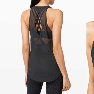 Lululemon Mesh Open Back Tank Top